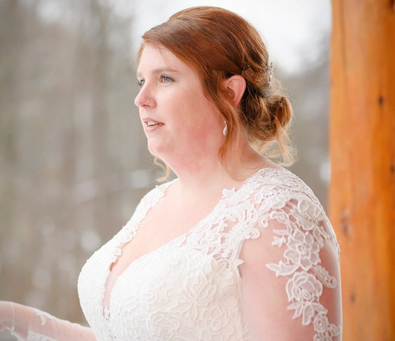 Polly + Lester First Look Wedding Photo