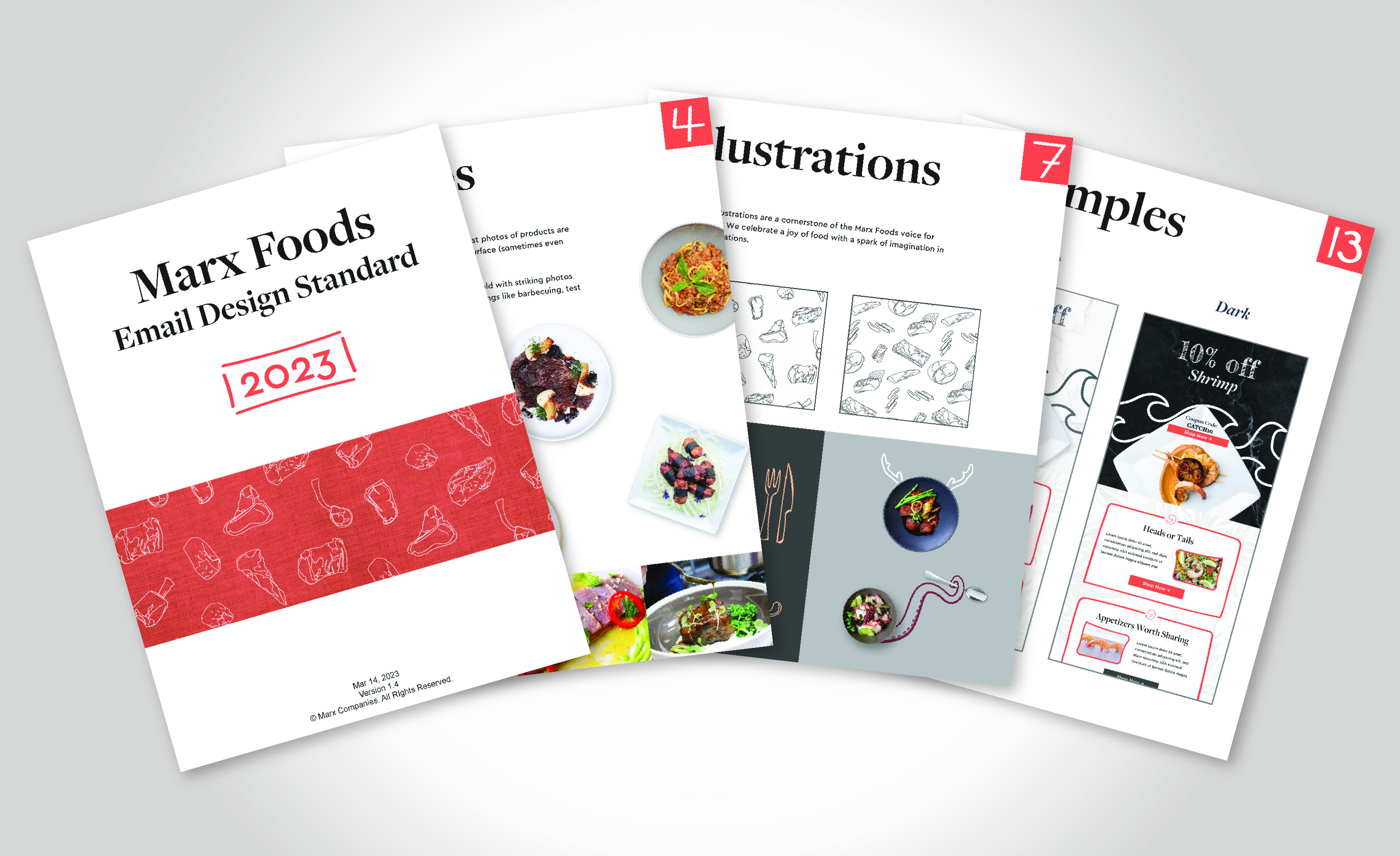 Marx Foods Email Design Standard 2023